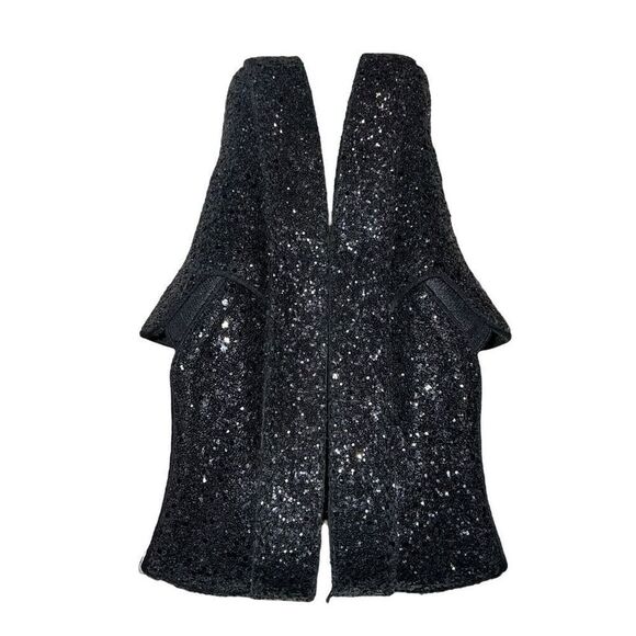 Aldo Womens Size 7.5 Slip On Flats Comfort Shoes Sparkle Bling Charcoal Gray - Picture 7 of 11